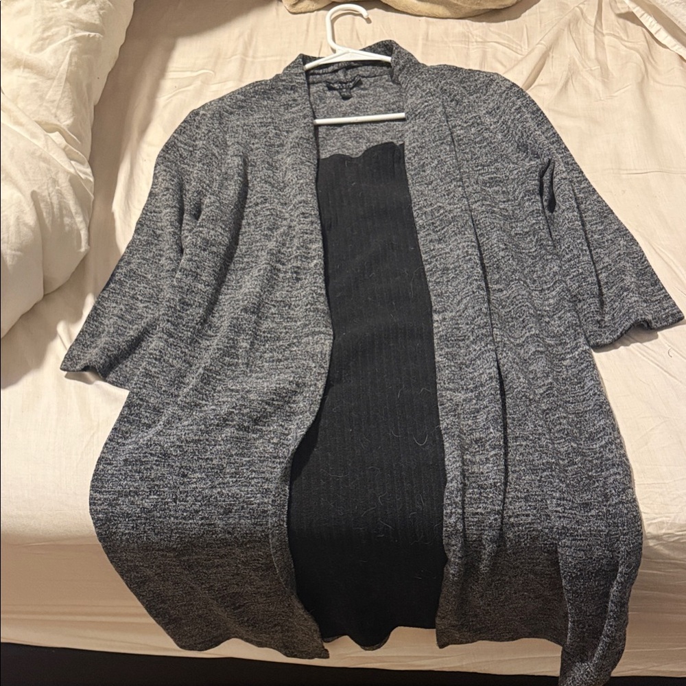 Eddie Bauer Charcoal Knit Cardigan